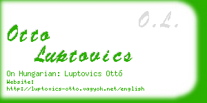 otto luptovics business card